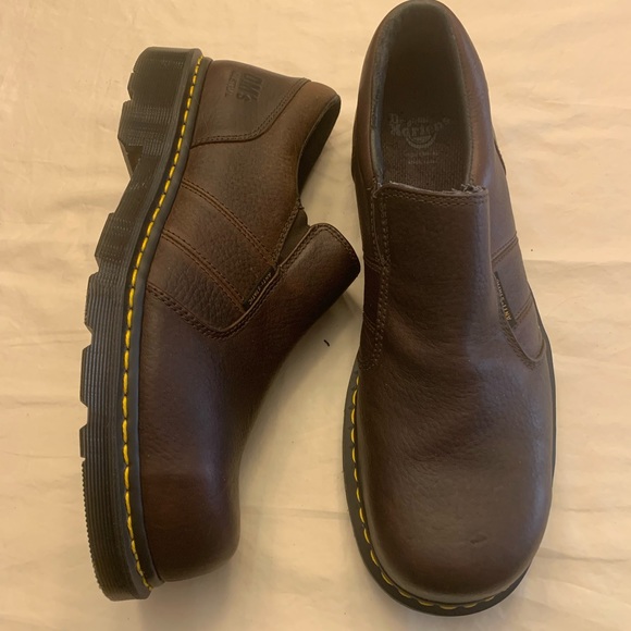 NEW Doc Martens Mens Leather Slip-On’s, Anti-Static, Steel Toe, Size: 13M - Picture 3 of 5